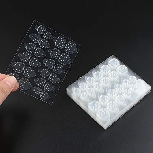 Adhesivo de pegamento para uñas 30 Hojas La Etiqueta de Uñas Transparente de Doble Cara Adecuada para el Hogar o la Tienda de Uñas, las Uñas Postizas Autoadhesivas es Simple y Fácil de Usar