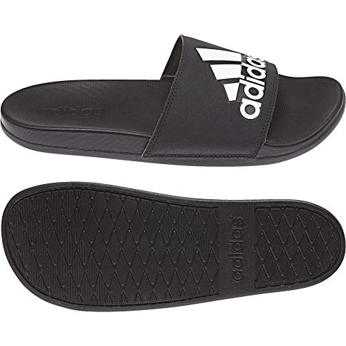Adidas Adilette Comfort Zapatos de playa y piscina Hombre, Negro (Cblack/Cblack/Ftwwht Cg3425), 43 EU