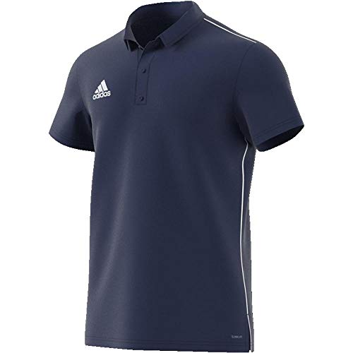 Adidas CORE18 Camiseta Polo, Hombre, Dark Blue/White, L