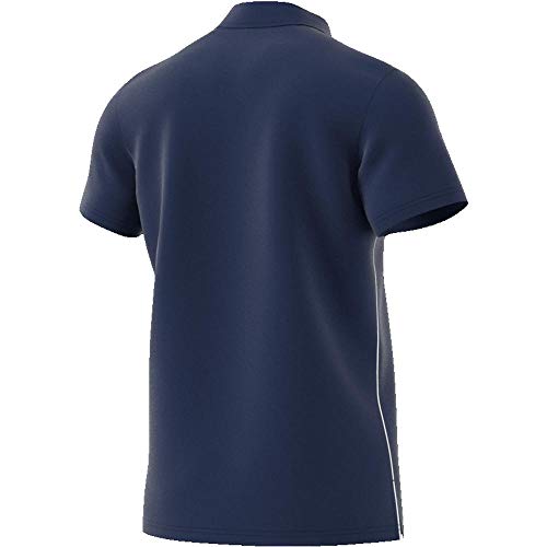 Adidas CORE18 Camiseta Polo, Hombre, Dark Blue/White, L