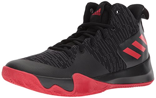 adidas - Explosive Flash Hombres, Negro (Core Black, Utility Black, Scarlet), 11 D(M) US