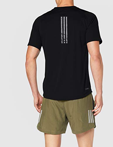 adidas FreeLift Climachill 3-Stripes tee Men Camiseta de Manga Corta, Hombre, Negro (Black), XS