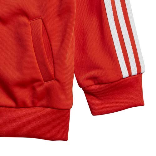 adidas Originals Kid's Superstar Track Suit Active Orange/White, 3T