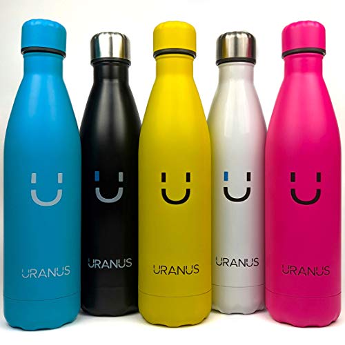 ADOPTA un Koala - Cantimplora Termal de Acero Inoxidable 750ml - Oficina, Deporte, Uso Diario - Mantiene Agua y Bebidas Frías y Calientes - Botella Ecológica - 100% Segura (Neon Yellow)