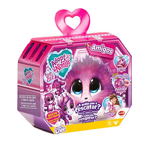 Adoptanimals Rosa Mascota de Peluche (BIZAK 63040360)