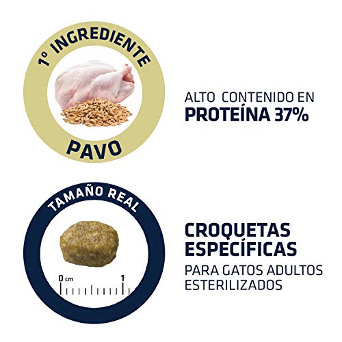 Advance Hairball Sterilized - Pienso para Gatos esterilizados con propesión a Formar Bolas de Pelo - 3 kg