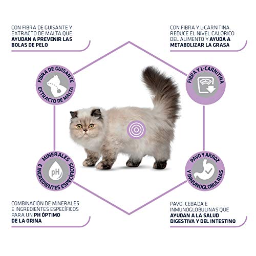 Advance Hairball Sterilized - Pienso para Gatos esterilizados con propesión a Formar Bolas de Pelo - 3 kg
