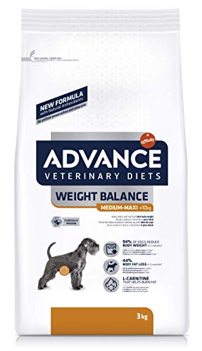 Advance Obesity Veterinary Diets Weight Balance Medium-Maxi - Pienso para Perros de razas medianas y grandes con problemas de sobrepeso - 12 kg