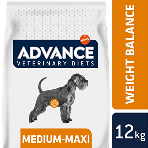 Advance Obesity Veterinary Diets Weight Balance Medium-Maxi - Pienso para Perros de razas medianas y grandes con problemas de sobrepeso - 12 kg