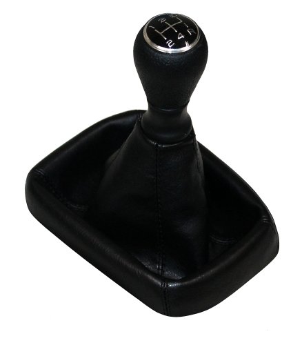 AERZETIX: Pomo y funda polipiel para palanca de cambios, color negro C4356