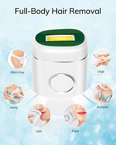 AEVO Depiladora de Luz Pulsada IPL, Depilación Permanente e Indolora, 999,999 Pulsos, 2 Modos Ajustable, para Cuerpo Cara Axilas y Otras Áreas, Uso Doméstico y Viaje, Mujeres y Hombres, Blanco