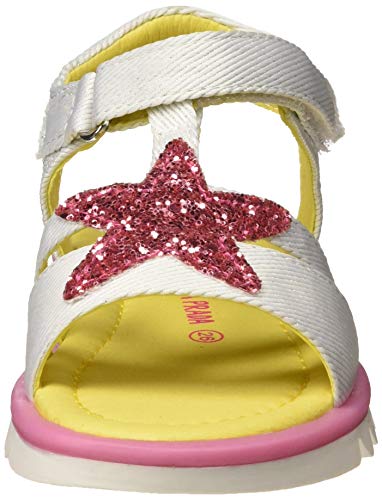 Agatha Ruiz de la Prada 192966, Sandalias con Tira a T para Niñas, Blanco (Blanco (Mat Laminado) B), 31 EU