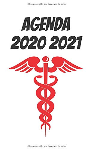 AGENDA 2020 - 2021 / 300 páginas / 1 día entre semana por página completa / Portada MEDICAL