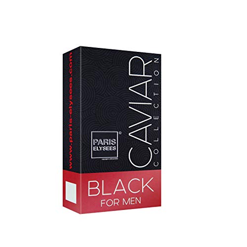 Agua de colonia Black Caviar (100 ml) - Para hombre - Perfume de Paris Elysées