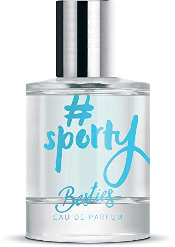 Agua de perfume (Eau de Parfum) BESTIES SPORTY para Mujeres, Mancebas y Chicas frasco de 50 ml – Fragancia citrica floral para ella