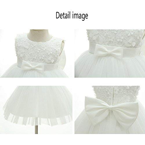 AHAHA Baby Girl Bautizo Bautismo Largo Hueco Vestido de Estilo Princesa de la Boda Vestidos Formales