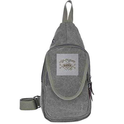 AHISHNF My T Sharp Barber Shop Queens Coming To America Bolsas de pecho para hombres y mujeres Multiusos Casual Daypack Senderismo Bolsa de hombro