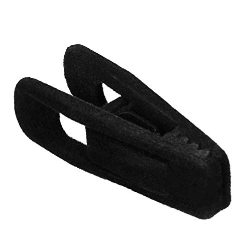 AidShunN Colgadores de Terciopelo Clips Juego Pasadores Ropa Agarre Fuerte con los Dedos Flocado Líneas Delgadas Pantalones Perchas (20 PCS, Negro)