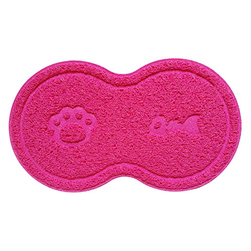 AIHOME Gatos Matte Práctico Gato Alfombra de Inodoro Resistente Gato dispersa Matte Mascotas napf Unterlage Alimentos Estera de PVC Material