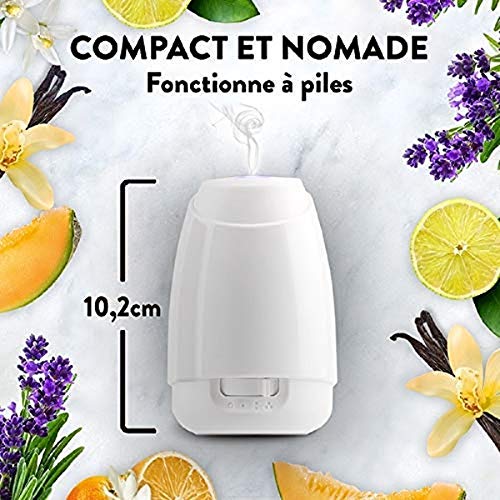 Air Wick Diffuseur d'Huiles Essentielles Essential Mist Edition Limitée + 1 Recharge Bois Précieux 20 ml