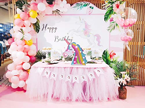 AIZESI - Lámpara de mesa con diseño de unicornio 3D, funciona con pilas