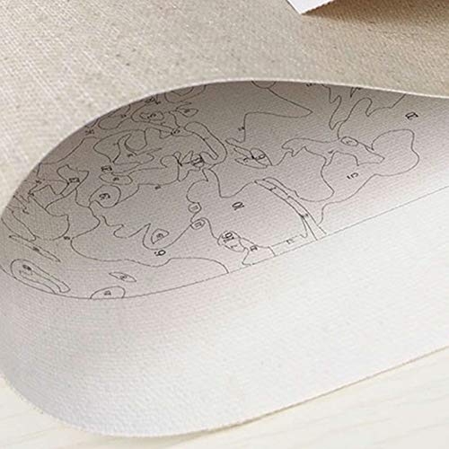 AiZnoY Kit de pintura al óleo por números, azul tentación de bricolaje por números 16 x 20 Zoll, decoración de pared para regalos