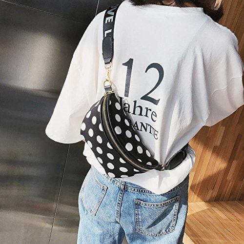 akaddy Bolso de la cintura de Fanny del bolso de la cintura de la moda de las mujeres Fanny Pack