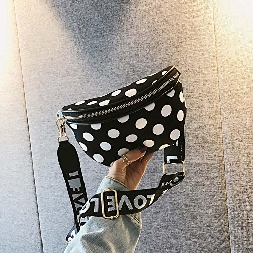 akaddy Bolso de la cintura de Fanny del bolso de la cintura de la moda de las mujeres Fanny Pack