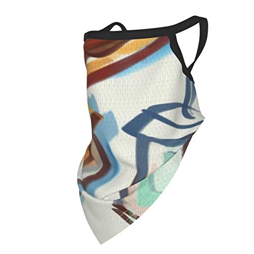 Akhy Boy's Burger Fries Hot Dog Junkfood Bandana Cloth Child Face Mask Washable Face Covering Neck Gaiter Girl'S Dust Mask