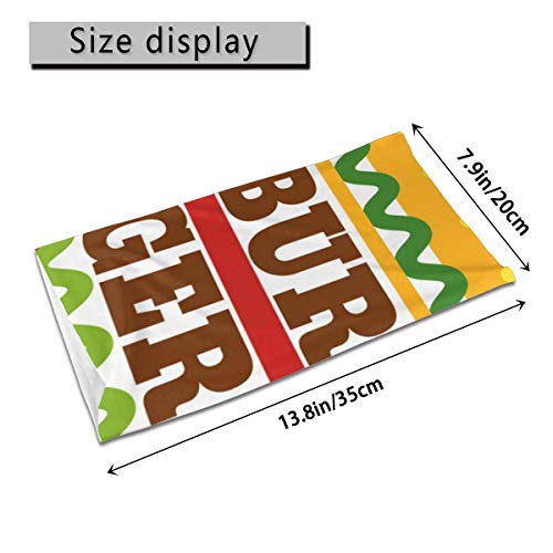 Akhy Multifunctional Headwear Boys Girl Face Mask Headband Neck Gaiter Burger Balaclava For Teens