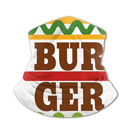 Akhy Multifunctional Headwear Boys Girl Face Mask Headband Neck Gaiter Burger Balaclava For Teens