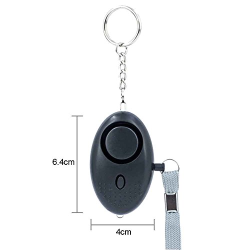 Alarma Personal de Emergencia 5 piezas 120dB Extremadamente Ruidoso con la Linterna del LED, Protección de la Autodefensa para las Mujeres, los Cabritos y el Anciano Keychain de las Alarmas