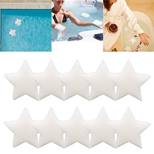 ALBEFY 10 PCS de Esponja Absorbente de Aceite, Súper Absorción, Esponja de Limpieza en Forma de Estrella, Herramienta Limpia para la Cocina de la Piscina