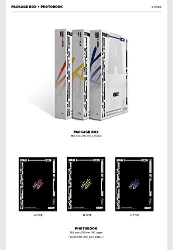 Álbum GO生 (Vol. 1) de Stray Kids, edición estándar + ventaja por pedido anticipado + póster plegado + set de fotografías adicional (ver. B)