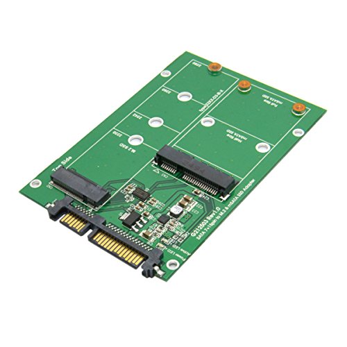 Alda PQ® Premium - Beamerlampen Adaptador USB 3.0 a SATA 22pin Disco duro de 2.5 "a 2 en 1 Combo Mini PCI-E 2 Lane M.2 NGFF y MSATA SSD Convertidor
