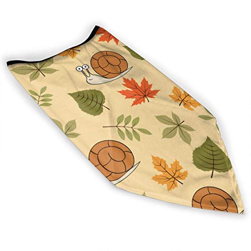 alice-shop Bufanda de cara de pasamontañas de moda unisex otoño con y caracoles sin costuras a prueba de viento cubierta de cara deportiva