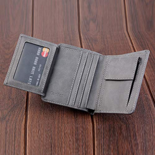 ALIKEEY Cartera De Ocio Hombres Slim Cuero Mini Monedero Tarjeta De Crédito Trifold Monedero Moneda Cadena Gucci Roxy Premium Semana Autentica Cartera Rebajas Pepe