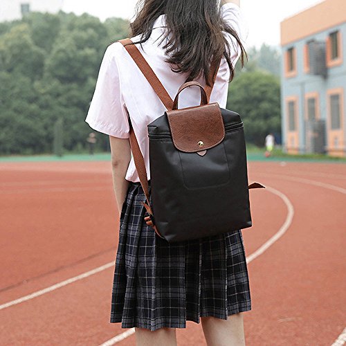 ALIKEEY Viajes De Ocio Cremallera De Nylon Bolsa Mochila Bolso Plegable Bolso De Hombro del Estudiante Marca Desigual Mochila