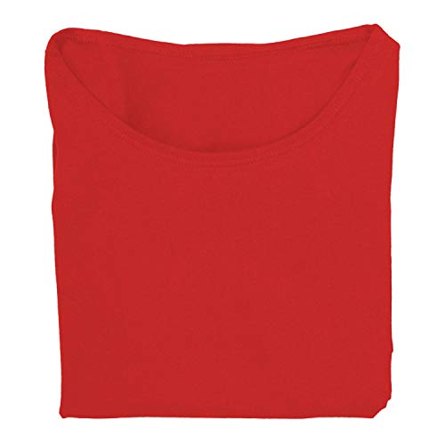 Alkato Body con Manga Larga y Escote Redondo para Mujer, Rojo, 38
