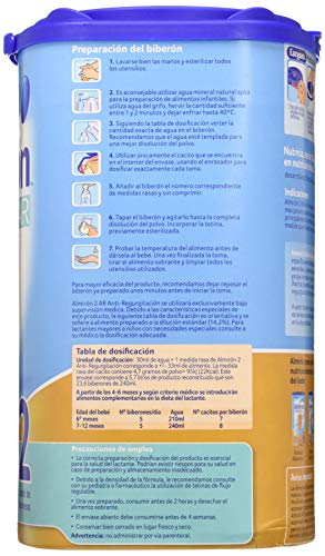 Almirón AR 2 Leche de fórmula anti-regurgitación en polvo desde los 6 meses 800 g