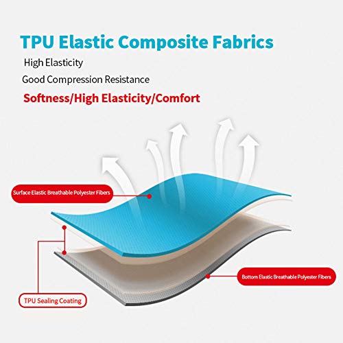 Almohada de viaje ultraligera para inflar con cuello de aire, compresible, cómoda y ergonómica para el cuello lumbar cojín de apoyo Una buena noche de sueño mientras acampa, mochilero u oficina (azul)