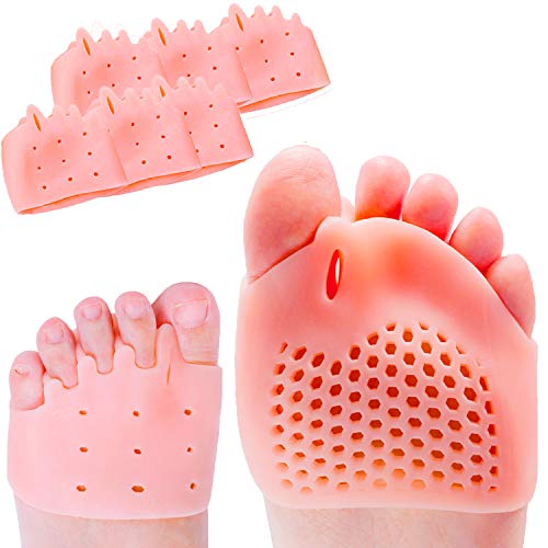 Almohadillas de metatarso Sumifun Gel, 3 pares de almohadillas de almohadillas de pie respirables Almohadillas de almohadillado extra suaves, alivio rápido del dolor en el pie
