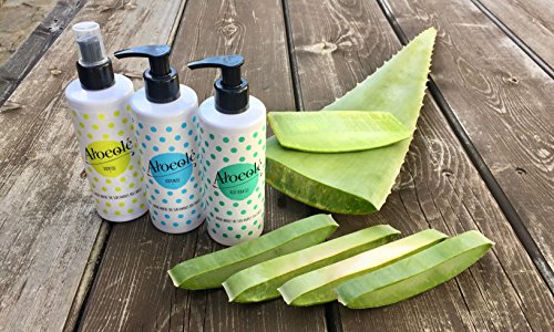 AloeOlé | Gel de Aloe Vera Puro 100% + Crema hidratante corporal + Aceite de Almendras Dulces | Cosmética Natural y Ecológica, sin ingredientes tóxicos | Producido en España |
