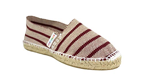 Alpargata Plana Burdeos Segovia Textil Mujer (Talla 35)