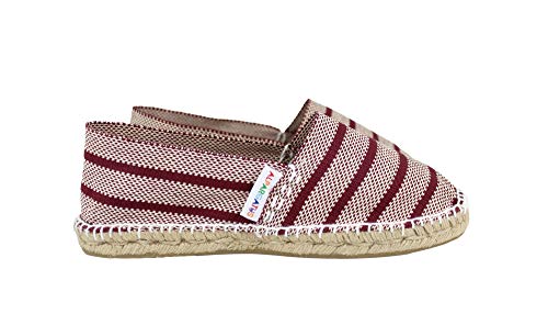 Alpargata Plana Burdeos Segovia Textil Mujer (Talla 35)