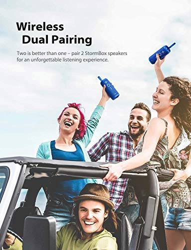 Altavoz portátil, Tribit StormBox 24W Altavoz Bluetooth Sonido Envolvente Completo 360 °, Resistente al Agua IPX7, 24 Horas es Ideal para Viaje Fiesta Playa Coche habitación (Azul)