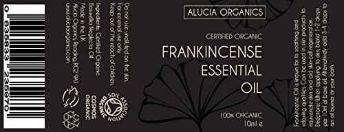 Alucia Organics Aceite Esencial de Incienso (Frankincense) orgánico certificado 10ml