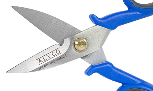 Alyco 108015 Tijeras para Electricistas Pelacables, Multicolor, 145 mm