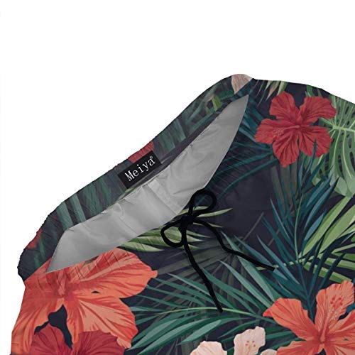 Alysai Tropical Banana Leaf Mens Boys Shorts de baño Cortos con Forro de Malla Secado rápido Trajes de baño para Hombres Shorts de baño XL