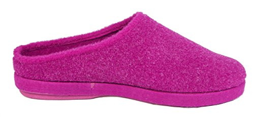 Amado Macario Malaga - Zapatillas de Estar por casa de Tela para Mujer, Color Rosa, Talla 37